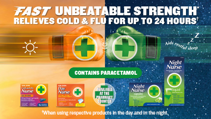 Nothing is stronger for cold & flu - day and night